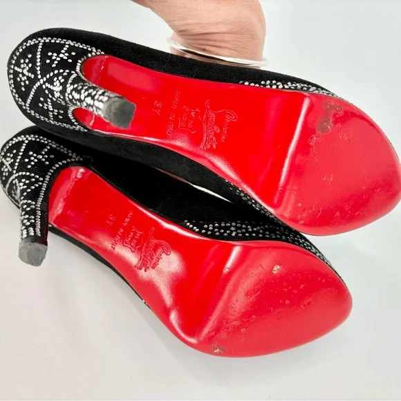 Christian Louboutin Eugenie Crystal Rhinestone Heels - Picture 14 of 14